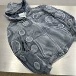 Padded Faded Zip Hoodie with Circular Detail 4