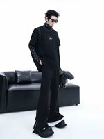 Padded Shoulder Graphic T-Shirt 3