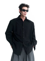 Padded Shoulder Long-Sleeve Shirt 2
