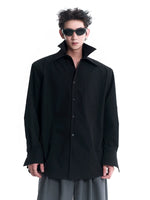 Padded Shoulder Long-Sleeve Shirt 3