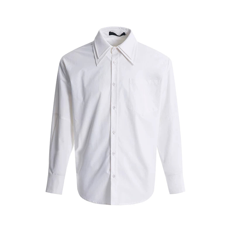 5543623052913,5543623052914,5543623052915,5543623052916, Padded Shoulder Long-Sleeve Shirt
