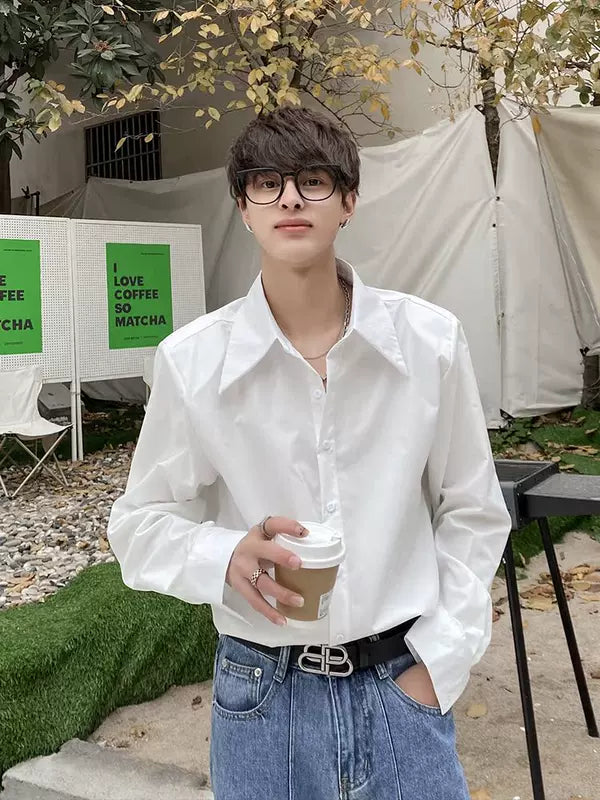 Padded Shoulder Loose Fit Shirt 1
