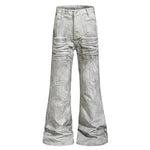 6260588579321,6260588579322,6260588579323,6260588579324,6260588579325, Painted Studded Flared Jeans