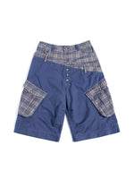 6265098514572,6265098514573,6265098514574,6265098514575, Patchwork Diagonal Waistband Cropped Pants