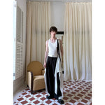 Patchwork Ribbon Detail Loose Fit Pants 2