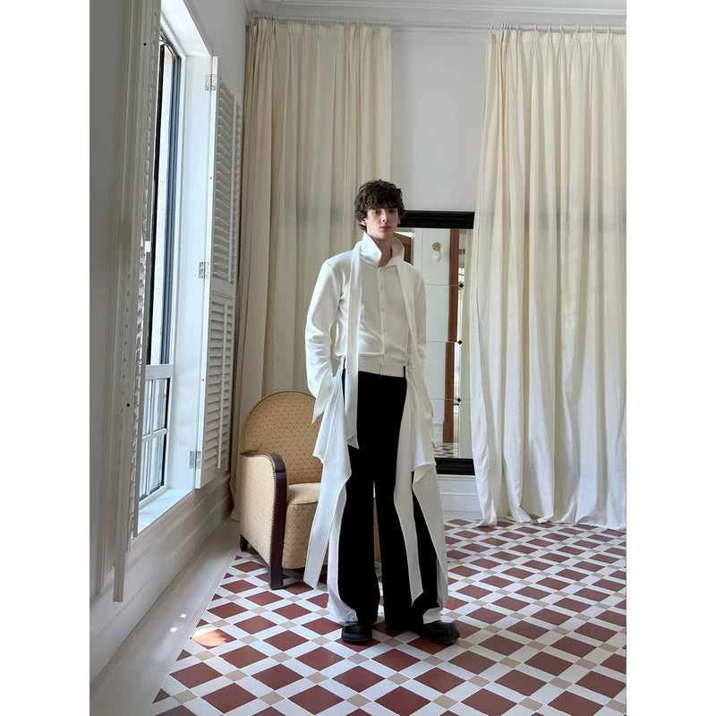 Patchwork Ribbon Detail Loose Fit Pants 3