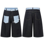 6077590733823,6077590733824,6077590733825,6077590733826, Patchwork Straight Leg Denim Pants