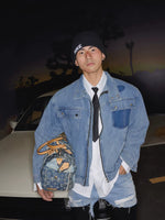 Patchwork Washed Denim Jacket 1