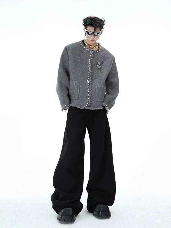 Pearl-Embellished Knitted Cardigan 5