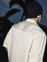 Petal Hollow-Out Short-Sleeve Resort Shirt 4