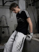 Piano Key Print Cotton Polo Shirt 3