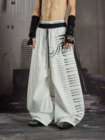 Piano Key Print Wide Leg Pants 3