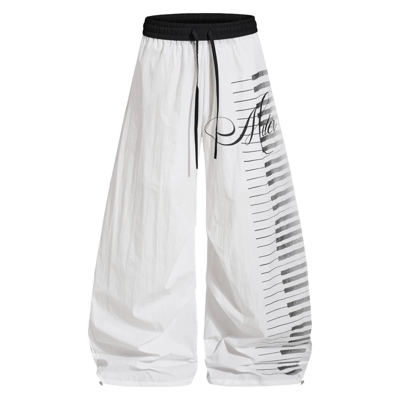 6265493103724,6265493103725,6265493103726,6265493103727,6265493103728, Piano Key Print Wide Leg Pants