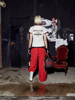 Pinstripe Jersey Style Number Graphic T-Shirt 5