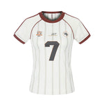 6048959177588,6048959177589,6048959177590, Pinstripe Jersey Style Number Graphic T-Shirt