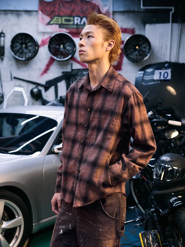 Plaid Button-Up Shirt 5