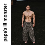 6095527880478,6095527880479,6095527880480, Plaid Loose Straight Wide-Leg Casual Pants