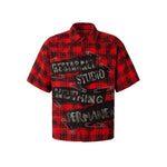6065189612853,6065189612854,6065189612855,6065189612856, Plaid Print Short Sleeve Shirt