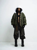 Plaid Reversible Hooded Cotton-Padded Jacket 5