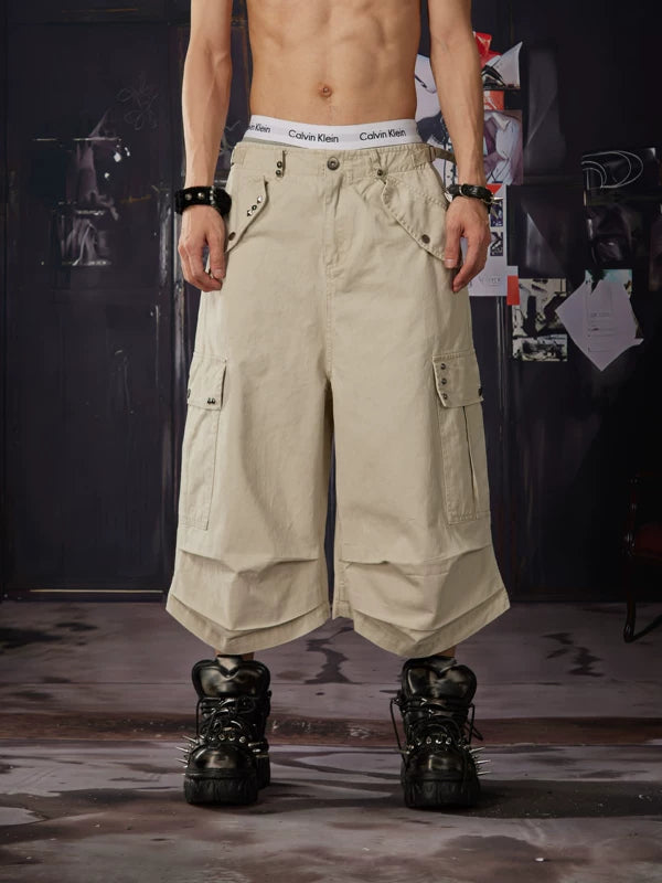 ,6077646949926,6077646949927,6077646949928,6077646949929, Pleated Cargo Capri Pants