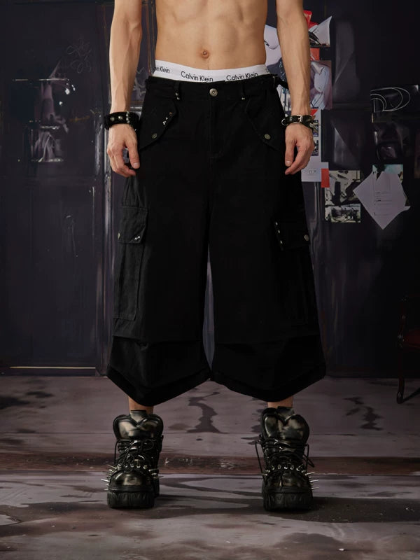 ,6077646949922,6077646949923,6077646949924,6077646949925, Pleated Cargo Capri Pants