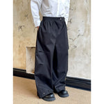 Pleated Heavyweight Wide-Leg Casual Pants 2