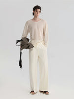 Pleated Loose Fit Casual Pants 3