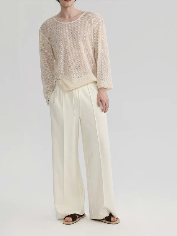 Pleated Loose Fit Casual Pants 5