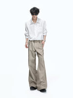 Pleated Satin Long-Sleeve Shirt 2