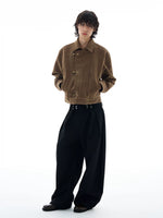 Pleated Striped Wide Leg Pants 3