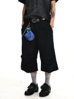 Pleated Wide-Leg Capri Pants 2