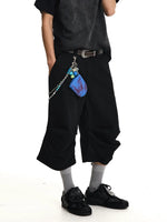 Pleated Wide-Leg Capri Pants 3