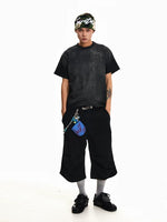 Pleated Wide-Leg Capri Pants 5