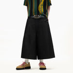 6238202710035,6238202710036,6238202710037,6238202710038, Pleated Wide Leg Cropped Denim Pants