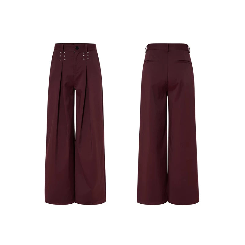 6191501342183,6191501342184,6191501342185,6191501342186, Pleated Wide-Leg Pants