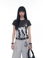 Polka Dot Graphic Short-Sleeve T-Shirt 2