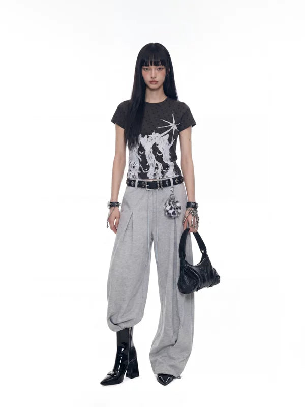 Polka Dot Graphic Short-Sleeve T-Shirt 5
