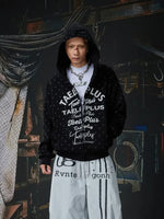 Polka Dot Graphic Zip-Up Hoodie 2