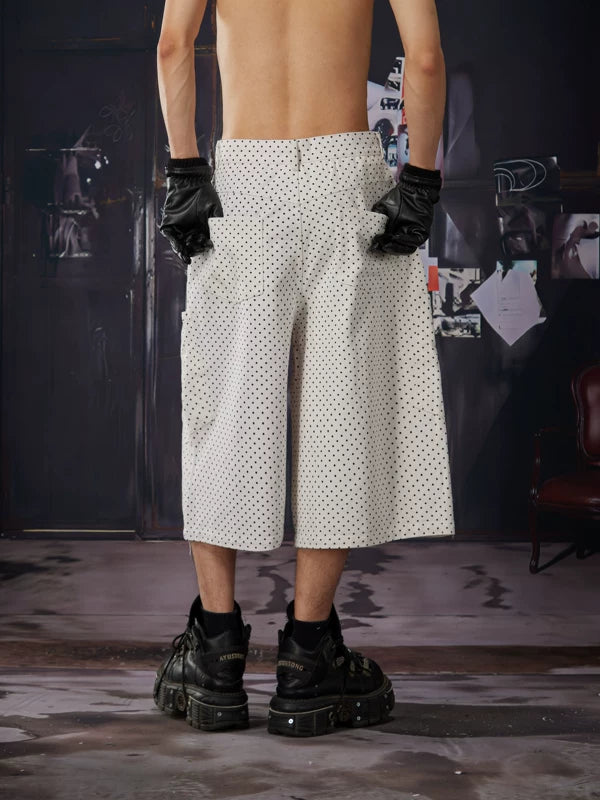 Polka Dot Loose-Fit Cotton Pants 4