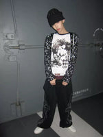 Polka Dot Raglan Sleeve Graphic T-Shirt 3