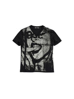 Portrait Print Slim Fit V-Neck T-Shirt 5