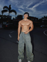Post-Apocalyptic Style Wide Leg Jeans 1