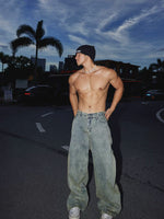 Post-Apocalyptic Style Wide Leg Jeans 3