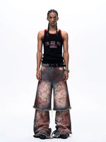 Printed Cotton Ribbed Tight-Fitting Vest 3