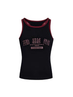 Printed Cotton Ribbed Tight-Fitting Vest 5