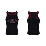 6208146994992,6208146994993,6208146994994,6208146994995, Printed Cotton Ribbed Tight-Fitting Vest