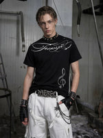 Printed Cotton Short Sleeve T-Shirt 1