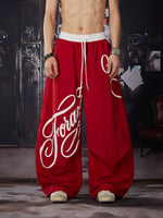 Printed Elastic Waistband Pants 1