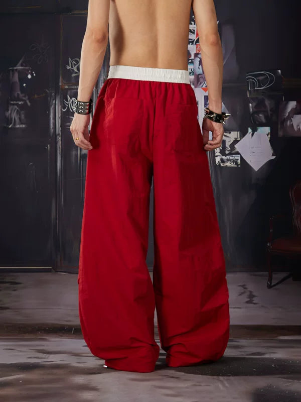 Printed Elastic Waistband Pants 3