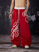 Printed Elastic Waistband Pants 4